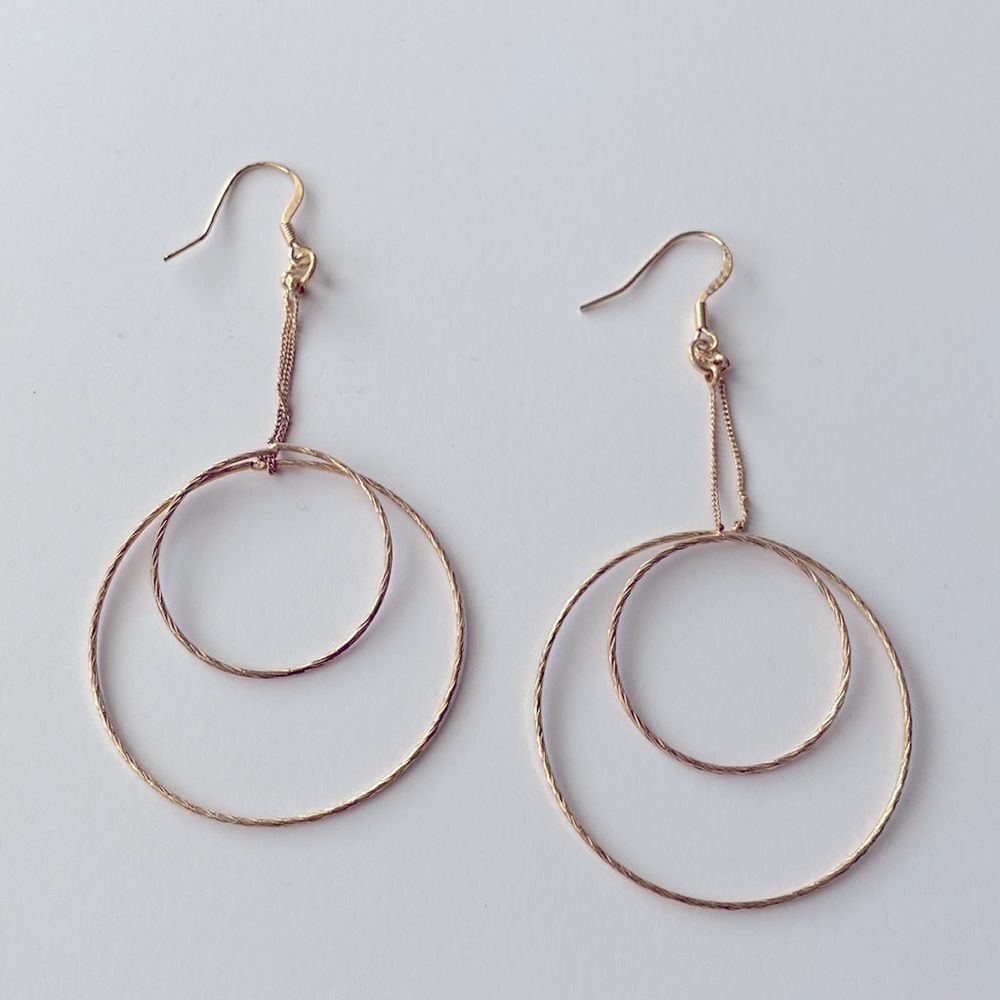 5/$20 — Gold Drop Earring Hoops